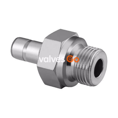 Swagelok SS-12-MTA-1-8RS Male Tube Adapter, 12 mm Tube OD x 1/2 in. Male ISO Parallel Thread
