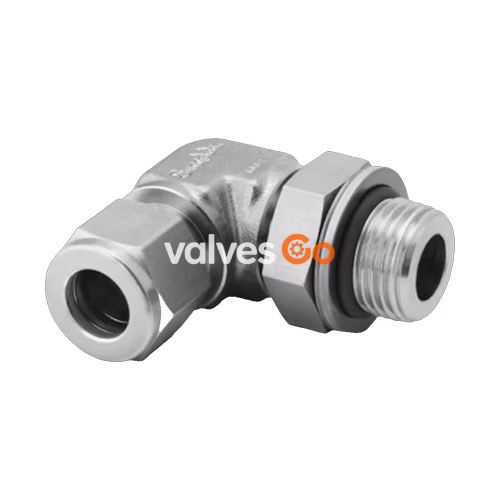 Swagelok SS-1210-2-8PR Positionable Male Elbow, 3/4 in. Tube OD x 1/2 in. Male ISO Parallel Thread