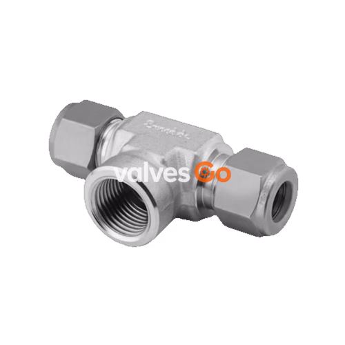 Swagelok SS-1210-3TTF Stainless Steel Tube Fitting, Female Branch Tee, 3/4 in. Tube OD x 3/4 in. Female NPT