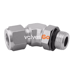 Swagelok SS-1210-5-12ST 45° Positionable Male Elbow, 3/4 in. Tube OD x 1 1/16-12 in. SAE/MS