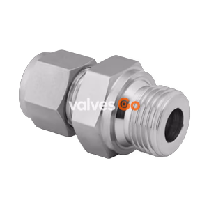 Swagelok SS-1610-1-16RS Stainless Steel Tube Fitting, Male Connector, 1 in. OD x 1 in. Male ISO Parallel Thread