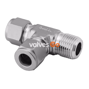 Swagelok SS-1610-3TMT Stainless Steel Male Run Tee, 1 in. Tube OD x 1 in. Male NPT
