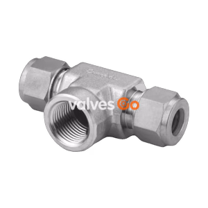 Swagelok SS-16M0-3TTF Female Branch Tee, 316 Stainless Steel Tube Fitting
