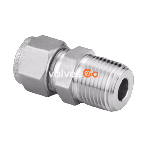 Swagelok SS-18M0-1-8 Stainless Steel Male Connector Tube Fitting, 18 mm x 1/2 in. NPT