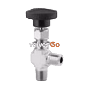 Swagelok SS-1RM4-A Stainless Steel Integral Bonnet Angle-Pattern Needle Valve, 1/4 in. MNPT