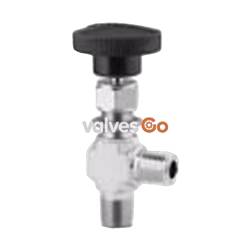 Swagelok SS-1RM4-A Stainless Steel Integral Bonnet Angle-Pattern Needle Valve, 1/4 in. MNPT