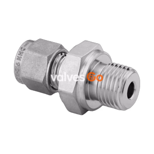 Swagelok SS-20M0-1-12RP Stainless Steel Tube Fitting, Male Connector, 20 mm Tube OD x 3/4 in. Male ISO Parallel Thread