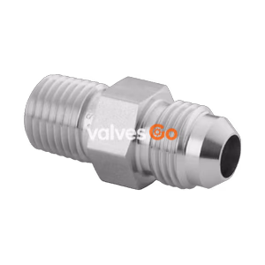 Swagelok SS-4-AN-1-2 316 Stainless Steel Pipe Fitting Adapter, 7/16-20 JIC x 1/8 in. NPT