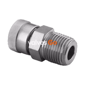 Swagelok SS-4-UT-1-2BT Stainless Steel Bored-Through Ultra-Torr Vacuum Fitting, Male Connector
