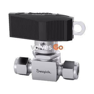 Swagelok SS-43GS8-LL 1-Piece 40G Series Ball Valve, 1/2 in. Swagelok Tube Fitting