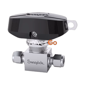 Swagelok SS-44S6-LLC 1-Piece 40 Series Ball Valve, 6.0 Cv, 3/8 in. Swagelok Tube Fitting