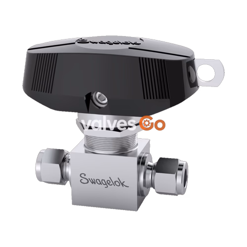 Swagelok SS-44S6-LLC 1-Piece 40 Series Ball Valve, 6.0 Cv, 3/8 in. Swagelok Tube Fitting