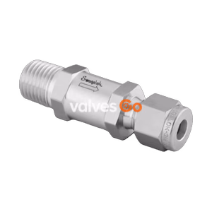 Swagelok SS-4C1-1/3 Stainless Steel Poppet Check Valve, 1/3 psi Fixed Pressure