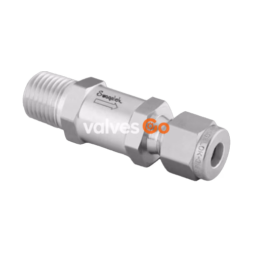 Swagelok SS-4C1-1/3 Stainless Steel Poppet Check Valve, 1/3 psi Fixed Pressure