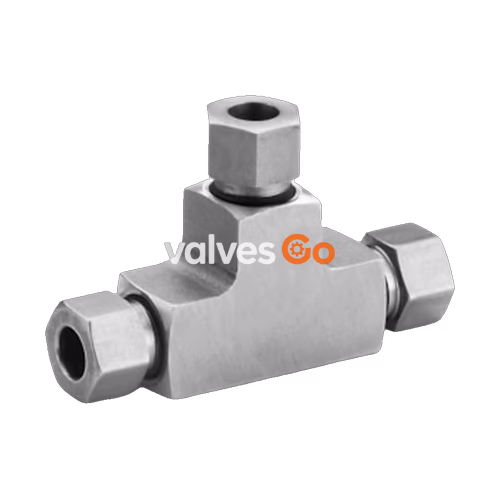 Swagelok SS-4FK0-3 Medium Pressure Tube Fitting, Union Tee, 1/4 in.
