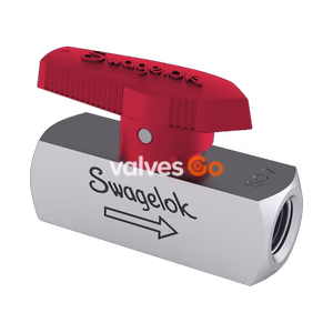 Swagelok SS-4P4V4 Stainless Steel Quarter Turn Instrument Plug Valve, 1/4 in. FNPT