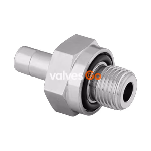 Swagelok SS-6-TA-1-OR Stainless Steel Male Tube Adapter, 3/8 in. x 9/16-18