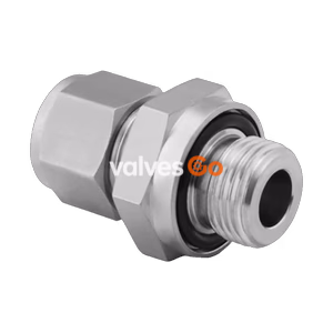 Swagelok SS-600-1-OR Male O-Seal Connector, 3/8 in. Tube OD x 9/16-18 Male O-Seal SAE/MS Straight Thread