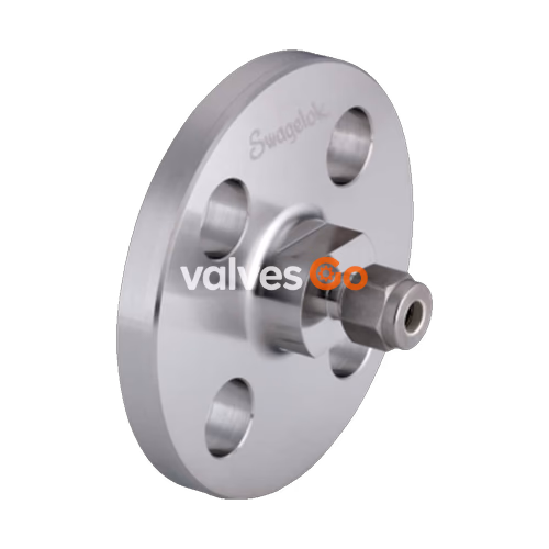 Swagelok SS-600-F8-150 Stainless Steel ANSI Flange Adapter, 3/8 in. Swagelok Tube Fitting to NPS 1/2 in.