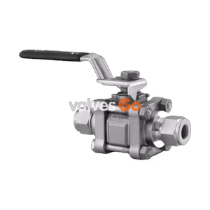 Swagelok SS-63TS10 Stainless Steel 3-Piece 60 Series Ball Valve, 5/8 in. Tube Fitting