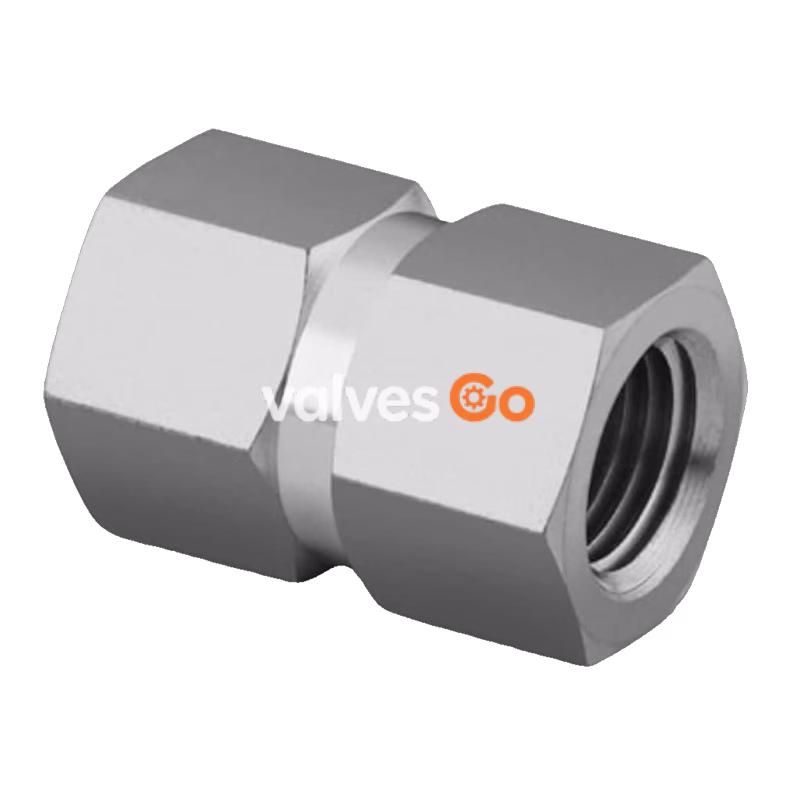Swagelok SS-8-HCG Stainless Steel Pipe Fitting, Hex Coupling, 1/2 in. Female NPT