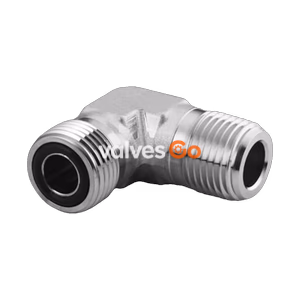 世伟洛克 Swagelok SS-8-VCO-2-8 不锈钢 VCO O 型圈面密封接头，外螺纹 NPT 弯头