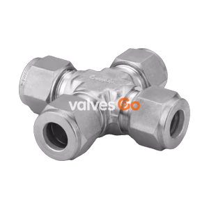 Swagelok SS-8M0-4 Stainless Steel Union Cross, 8 mm Swagelok Tube Fitting