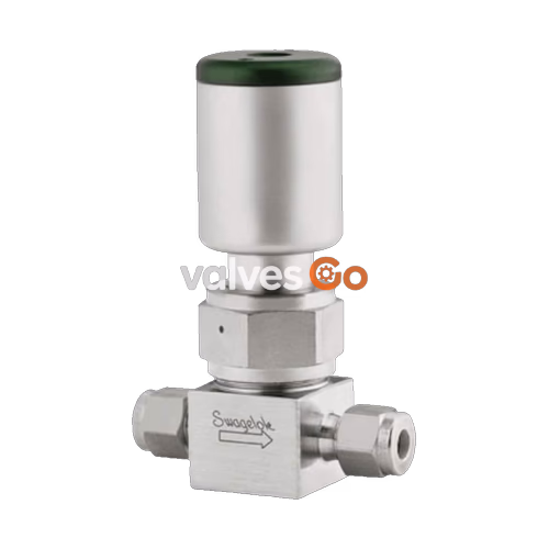 Swagelok SS-BNS4-2O 316L Stainless Steel High Purity Bellows Sealed Valve, 1/4 in. Tube Fitting