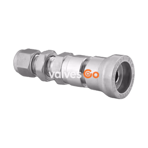 Swagelok SS-QC4-B1-400-SC11 Stainless Steel Instrumentation Quick Connect Bulkhead Body, 1/4 in. Tube Fitting