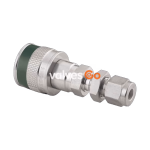Swagelok SS-QC4-B1-400K3 Quick Connect Body, 1/4 in. Bulkhead Tube Fitting