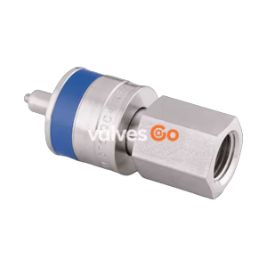 Swagelok SS-QC4-D-4PFK5 Instrumentation Quick Connect Stem with Valve, 1/4 in. Female NPT
