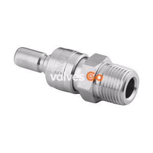 Swagelok SS-QC4-S-4PM Stainless Steel Instrumentation Quick Connect Stem without Valve, 1/4 in. Male NPT