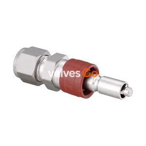 Swagelok SS-QC8-D-810 Stainless Steel Quick Connect Stem with Valve, 1.5 Cv, 1/2 in. Tube Fitting