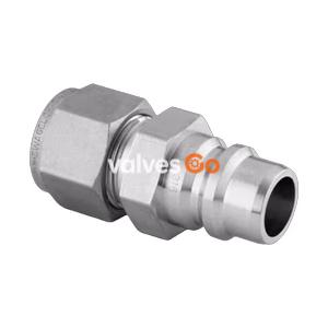 Swagelok SS-QF8-S-810 Full Flow Quick Connect Stem, 1/2 in. Tube Fitting, 13.0 Cv