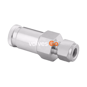 Swagelok SS-QTM2-D-400 Quick Connect Stem with Valve, 1/4 in. Tube Fitting