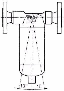 TLV DC7 allowable inclination horizontal