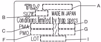 TLV FS3 QuickTrap connector unit and trap unit nameplates