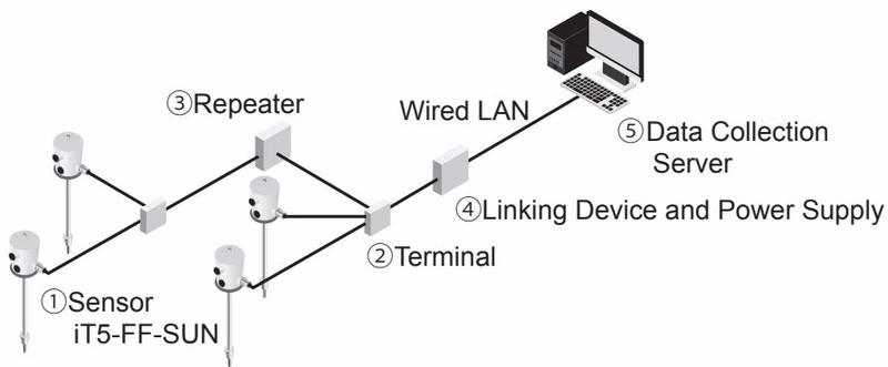 TLV iT5-FF-SUN system configuration example