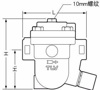 TLV JA3 螺纹连接外形尺寸