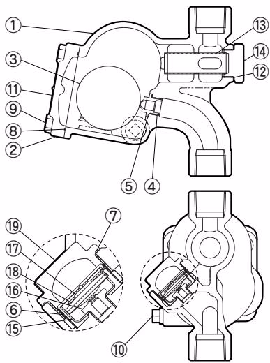 TLV SJ3V-X cross section diagram