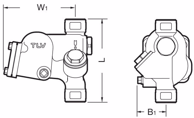 TLV SJ3V-X dimensions