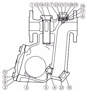TLV SJ7FNB / SJ7FVB TLV SJ7FVB 剖面图