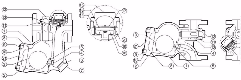 TLV SJH6NB horizontal and vertical installation orientation