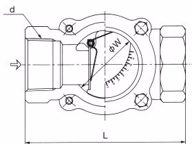 Yoshitake 150F-F dimensions drawing
