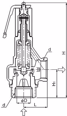 Yoshitake AL-150TML-N Yoshitake AL-150TML safety relief valve product photo