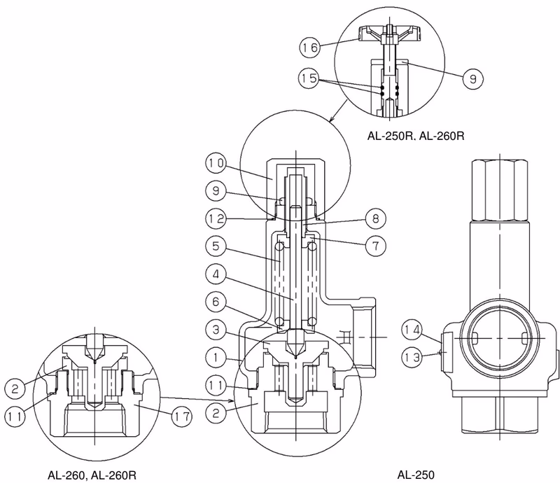 Yoshitake AL-250R structure