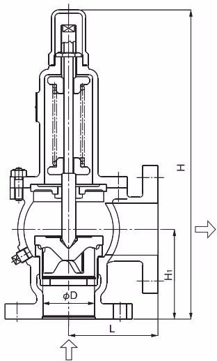 Yoshitake AL-4ST safety relief valve structure diagram