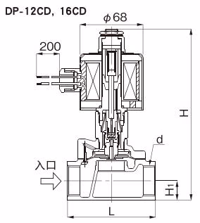 耀希达凯 Yoshitake DP-12D 尺寸图