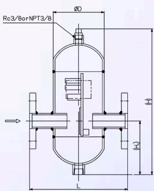 Yoshitake DS-10 series dimensional drawing