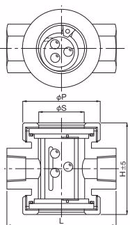 Yoshitake FS-B screwed type dimensions